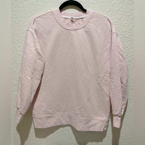 Lululemon Perfectly Oversized Crewneck Sweatshirt Pink Size 2 - Picture 4 of 7